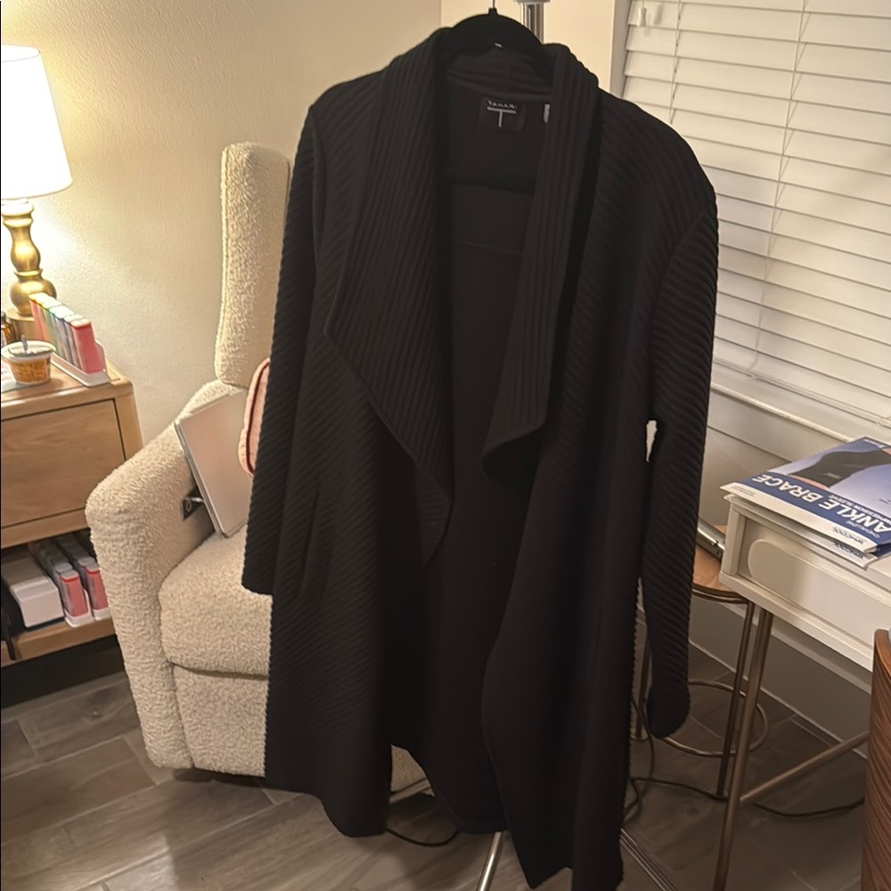 Tahari Black Women's Cardigan Sweater